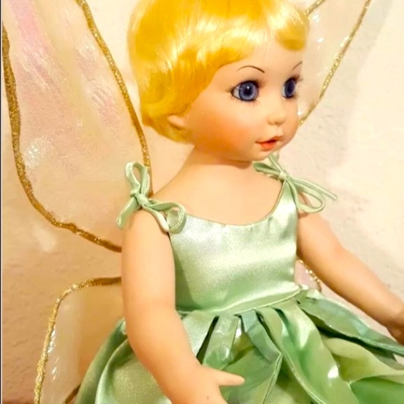 SIGNED NUMBERED BEAUTIFUL TINKER BELL PORCELAIN MARIE OSMOND DOLL  #1760 COA - Picture 6 of 13